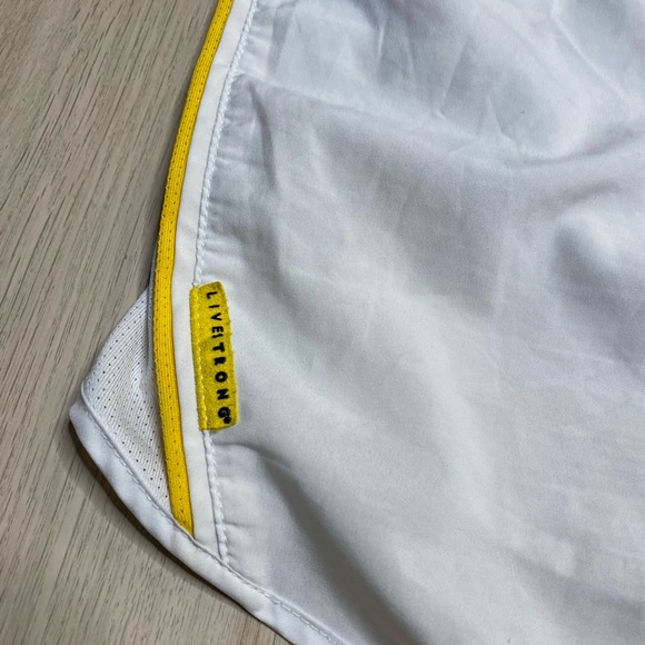 White Nike Dri-Fit Running workout Shorts - Picture 5 of 5